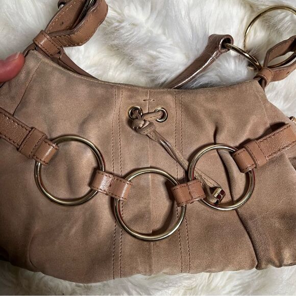 Yves saint Laurent suede bag - preowned - Picture 9 of 11